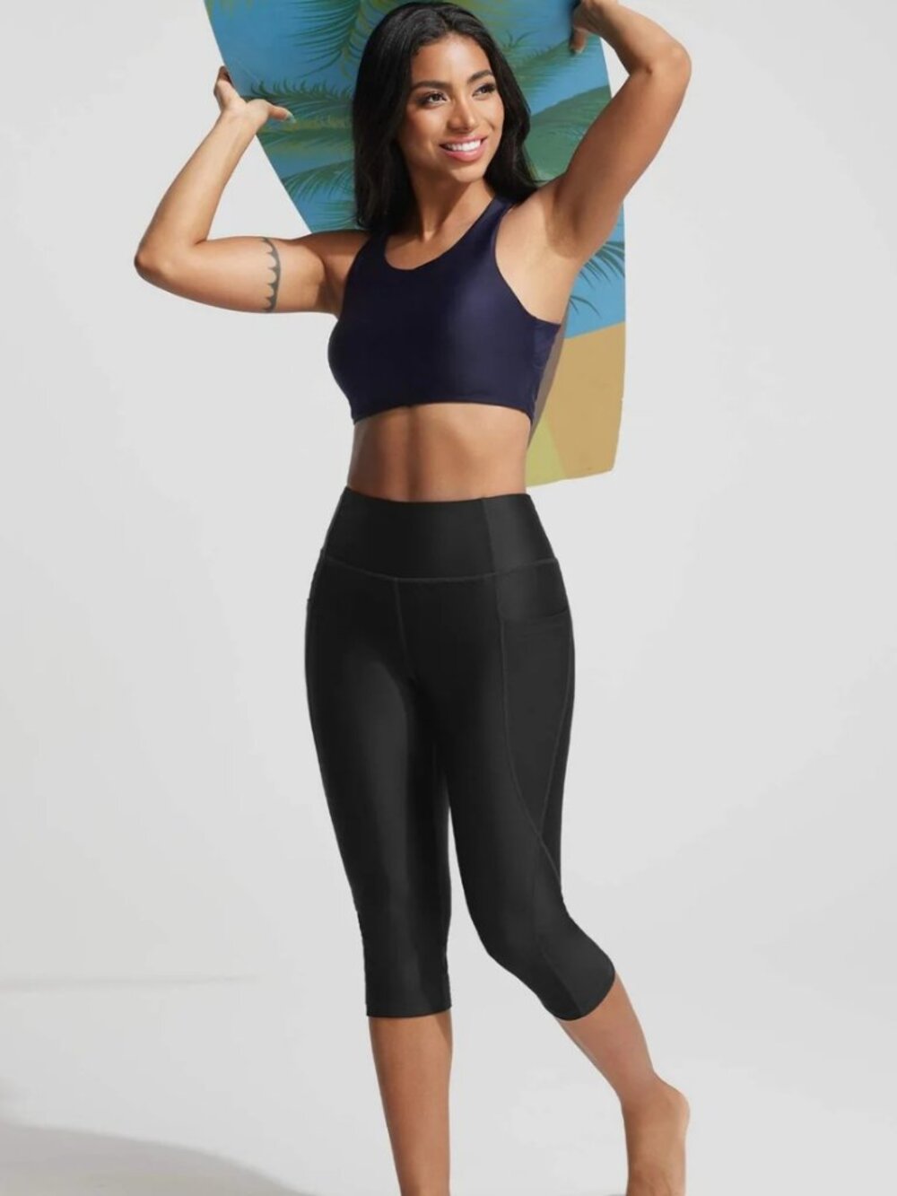 UPF50+ 18" High Rise Swim Capris